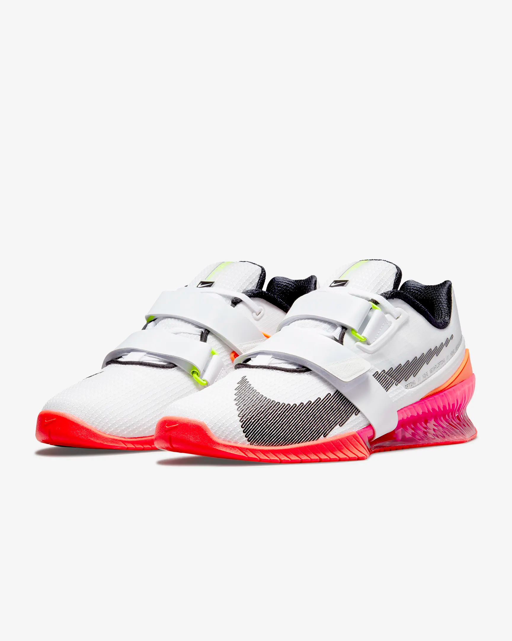 Nike Romaleos 4 white/black/bright crimson/pink blaster | UK 8 / EU 42 ...